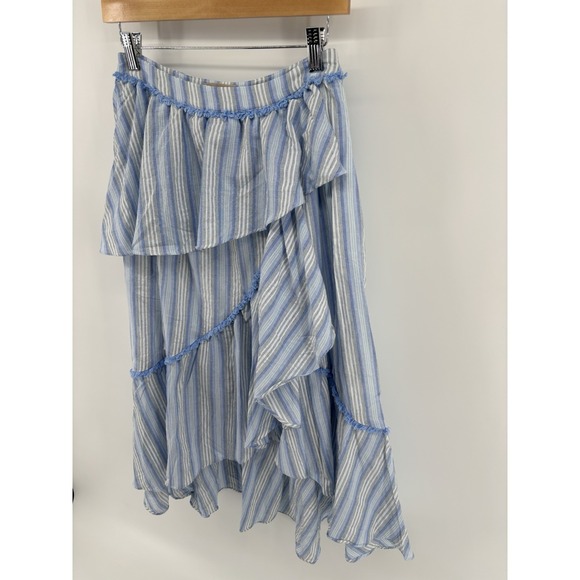 NWOT Anthropologie Moon River Ruffle Midi Skirt Sz S Coastal Cowgirl Boho - Picture 4 of 10